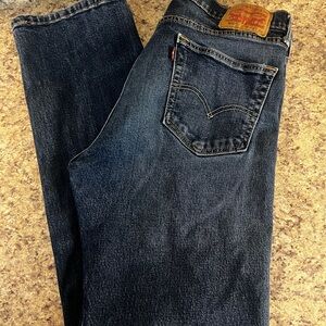 Levi's Men's Dark Blue Straight Jeans